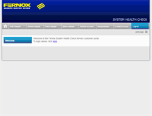 Tablet Screenshot of fernoxsystemhealthcheck.com
